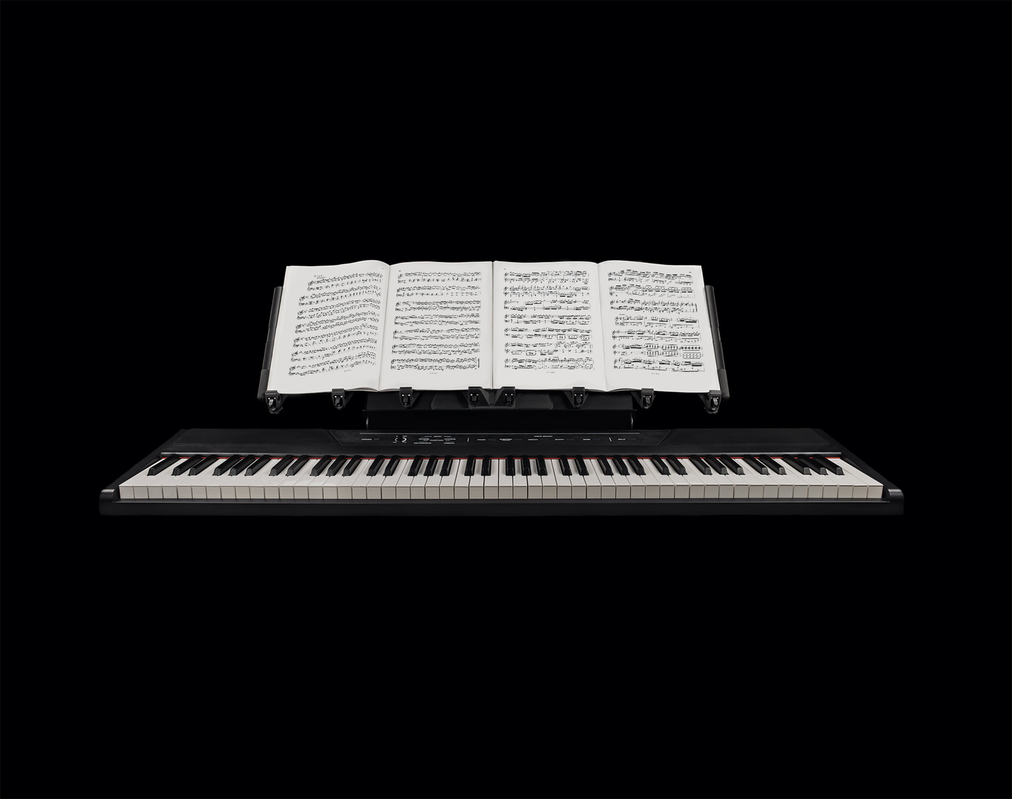 LONGA photo showing it extending on a piano it holding two music books